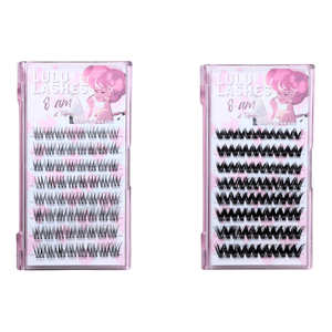 112Pcs Gift Set - Glue-Free Eyelashes D-Curl 8AM at Tiffiany's 2 styles Natural High-end Good for Work/School Lashes