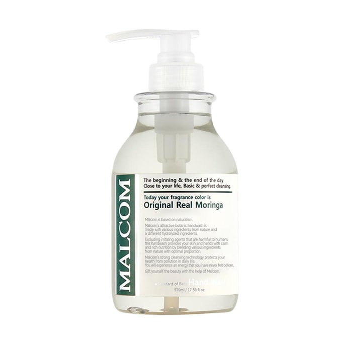 Classic Moringa Hand Wash Gentle Cleansing Moisturizing 17.58 fl oz