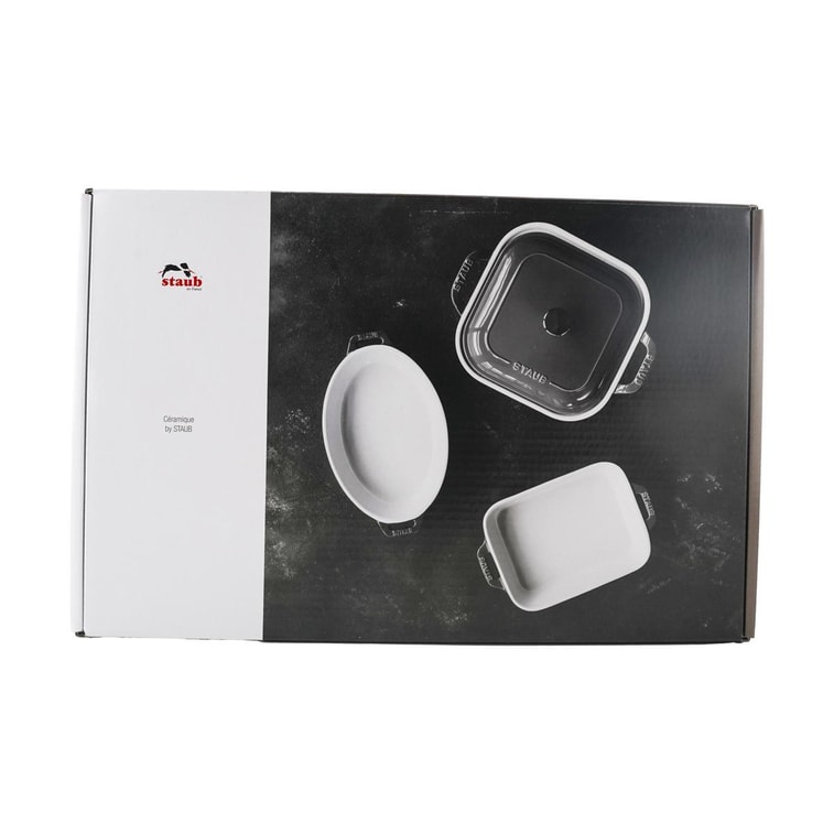 法国STAUB珐宝 混合烤盘烤碗  厨房餐具3件套 樱桃红 9