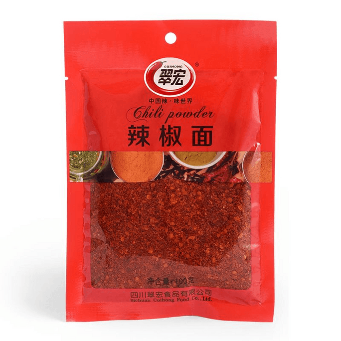 Cuihong 고춧가루 굵은 고춧가루 봉지 소스 기름 매운맛 전용 100g*1봉