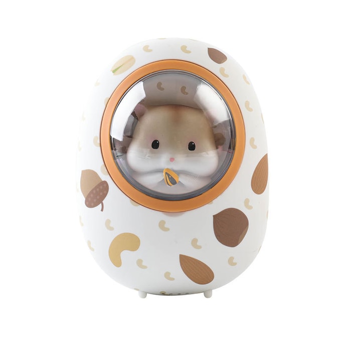 Butter cat hamster space capsule hand warmer white hamster gift box