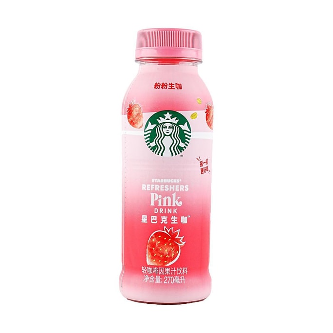 STARBUCKS 星巴克 粉紅生 輕咖啡因果汁飲料 270ml