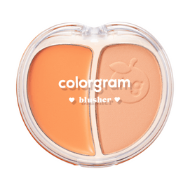 Tintin Dory Duo Blusher, 0.17 oz. #02 Tangerine Duo