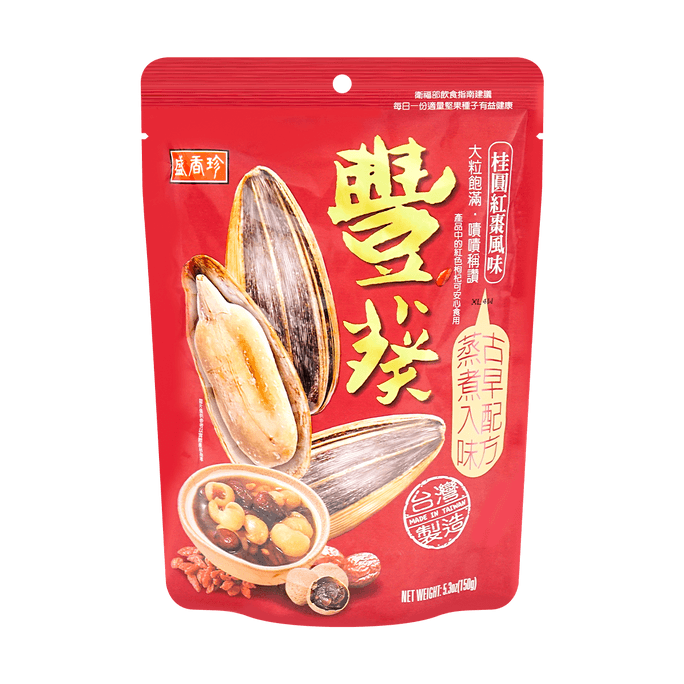 台灣盛香 豐葵 香瓜子 桂圓紅棗口味 150g