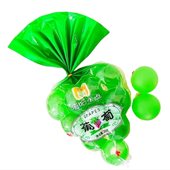 【中国直邮】阳光玫瑰青提果冻 - 280g(10颗) 爆皮葡萄果汁气球果冻【低卡0脂】