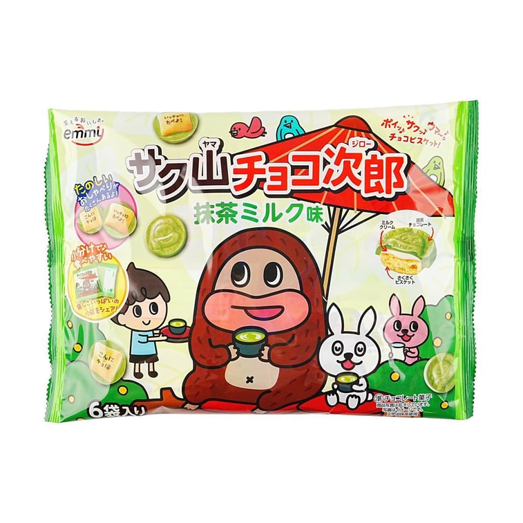 日本SHOIE DELICY正榮 SAKUYAMA小次郎 夾心巧克力餅乾 抹茶牛奶味 96g【天熱易融化 謹慎下單】 4
