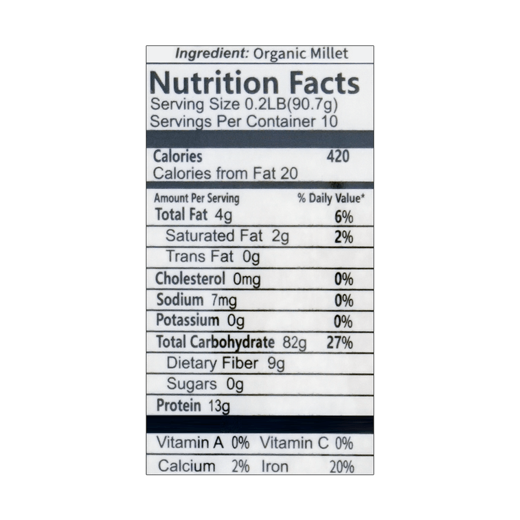 ORGANIC TOWN Organic Millet 2bl *2 USDA【Value Pack】 8