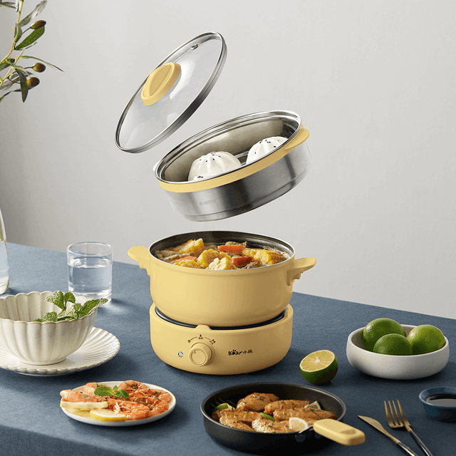 Electric Stainless Steel Hot pot and Grill / 4.5Q