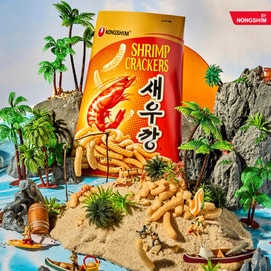  韩国NONGSHIM农心 香脆美味虾条 经典原味+经典辣味+韩式辣酱味 75g【 Blackpink Jennie推荐】