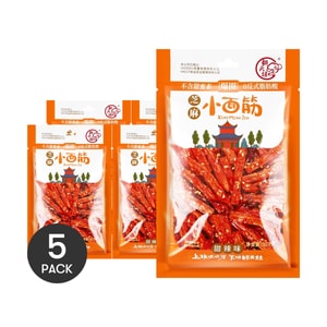 翻天娃 芝麻小麵筋 辣條 甜辣味 101g【懷舊點心】【湖南特產】