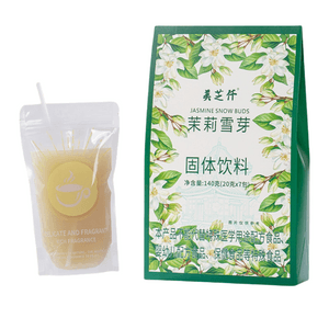 美芝仟 茉莉雪芽奶茶 0蔗糖 0反式脂肪酸 浓郁茉莉香 140g (20克*7包)