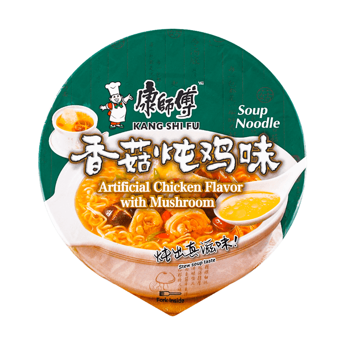 康师傅 方便面 香菇炖鸡面 桶装 104g