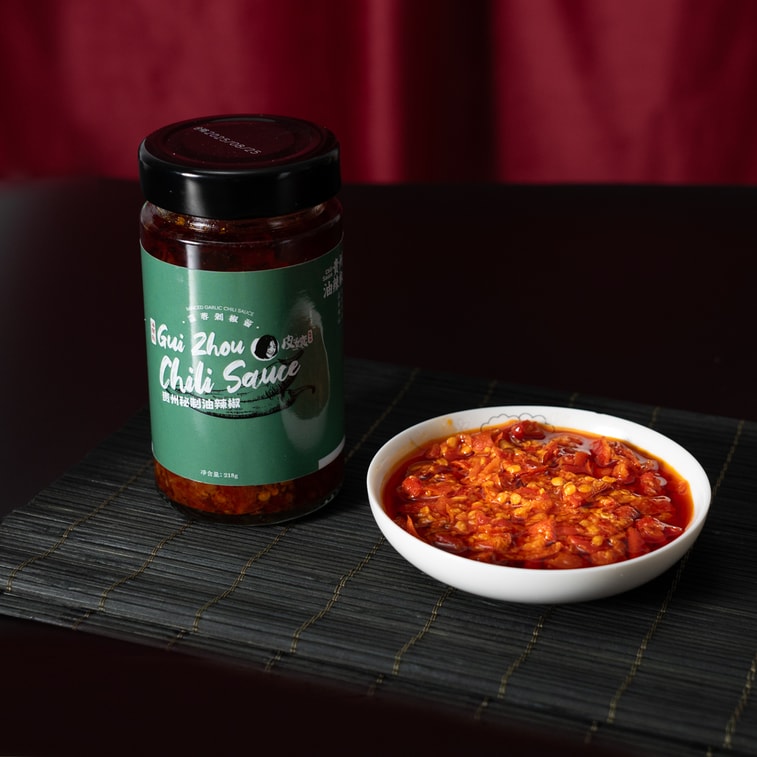 Piniang Guizhou-Style Chili Sauce Classic Minsed Garlic Chili Flavor 218g Bottle The Ultimate Rice-Accompaniment 4