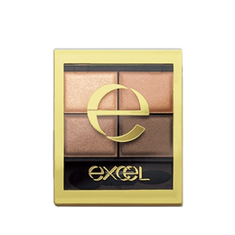 EXCEL Earth Four Color Eyeshadow #SR03 Powder Brown 4.3g