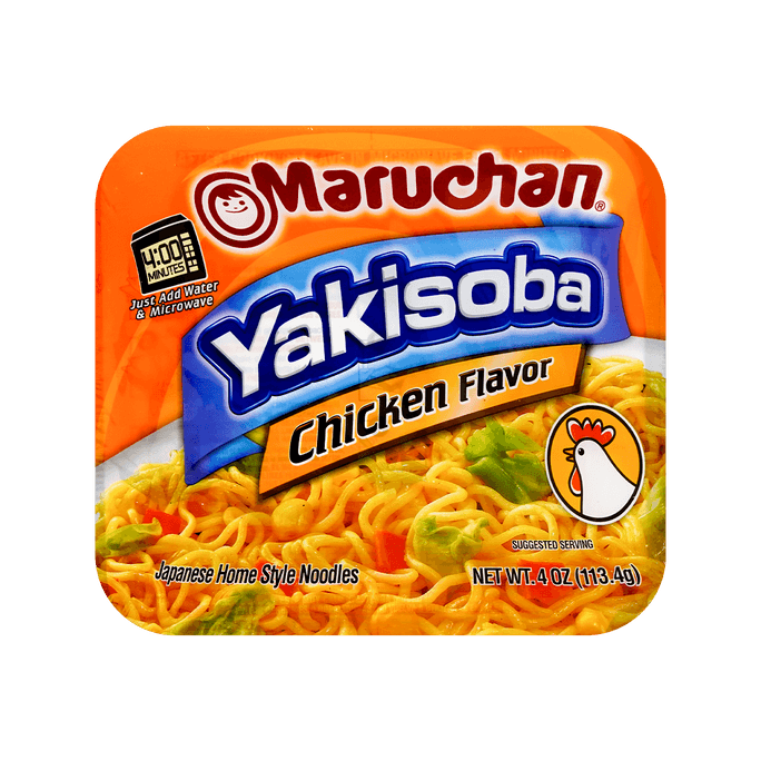 日本MARUCHAN 捞面炒面拌面 鸡肉味 方便速食 113.4g