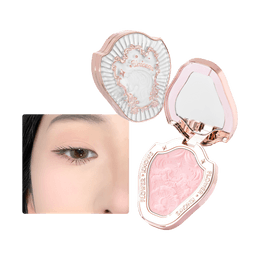 ユニコーン シリーズ 3D ブラッシュ & ハイライト - マット フロスト パール - クリーム ホワイト ピンク 5g #01 - ほうれい線の美しさの秘密