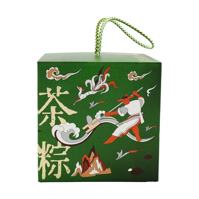 关茶 新山海经端阳茶粽礼盒 210g【端午节粽子】【山核桃松仁红枣茶粽+茶粽酥】 10