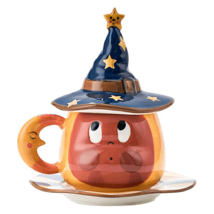 [중국 직배송] SAFO 별이 빛나는 하늘 머그 크리스마스 선물 크리에이티브 머그 블루 마술사 3피스 세트 16.2*17.6cm*1개