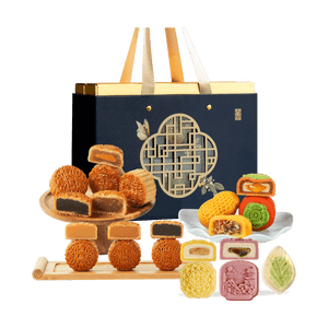 Crispy Moon Double-Layer Elegant Gift Mooncake Box 12 Pieces 22.57 oz
