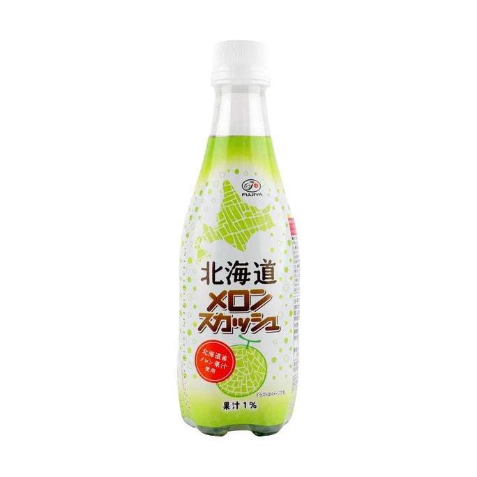 日本FUJIYA不二家  碳酸饮料 哈密瓜味 410ml