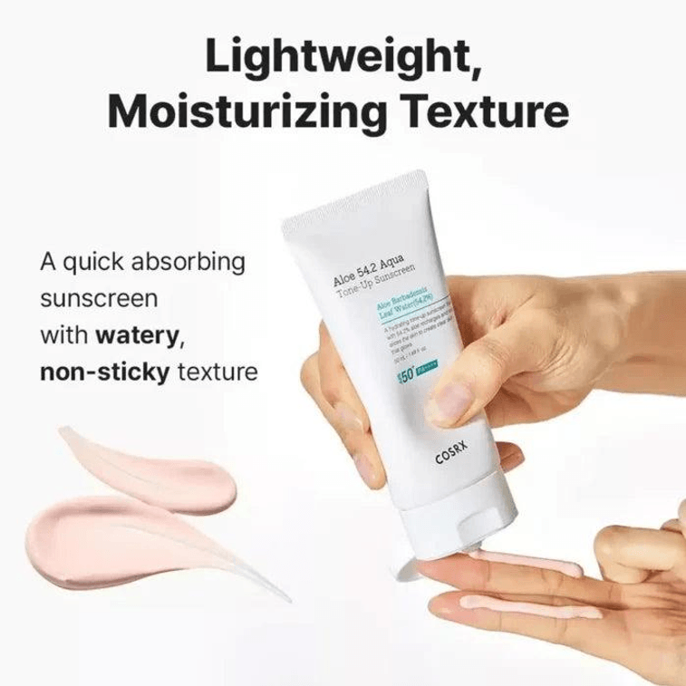 Aloe 54.2 Aqua Tone-Up Sunscreen SPF50+ PA++++ 3