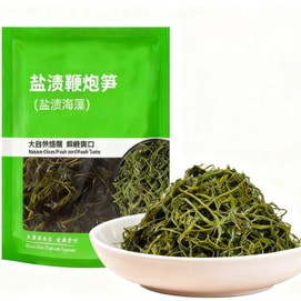 【中国直邮】 美丽海鲜小铺 鞭炮笋火锅食材海藻菜羊栖凉拌菜250g*1袋