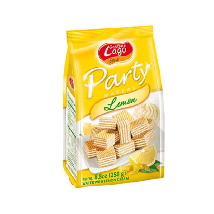 意大利ELLEDI爱利地 PARTY派对 华夫压缩小饼干 柠檬味 250g