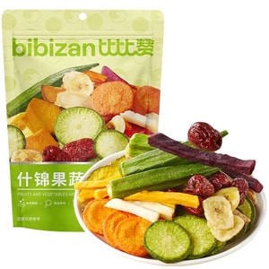 비비잔 혼합 과일 및 야채 크리스프 240-250g (건조 야채, 과일 크리스프, 건강 간식) [심야 테이블 게임이나 건강한 애프터눈 티에 제격]