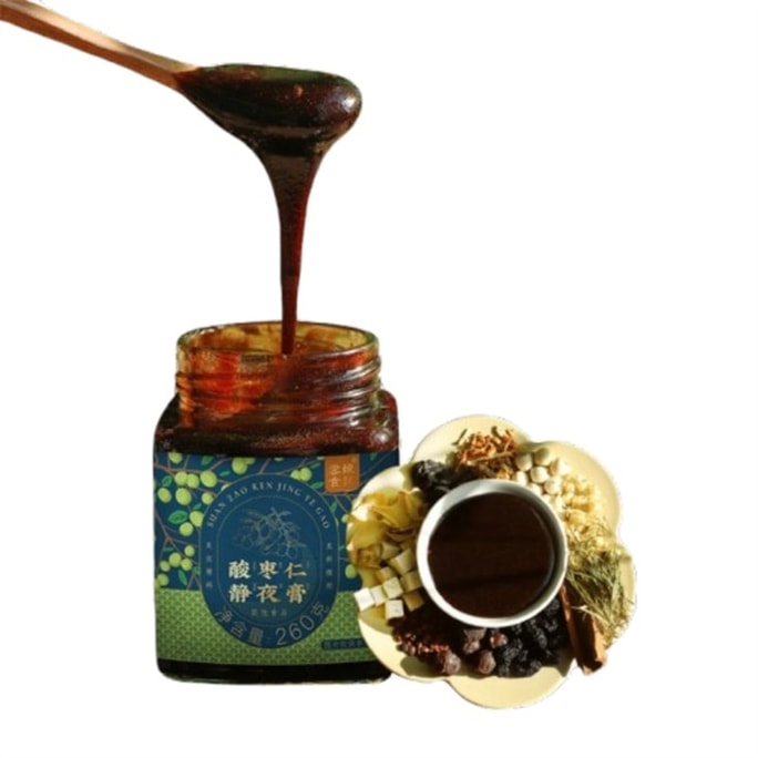 Suanzao Ren Jingye Gao Lily and Poria Cocos Sleep Tea Pills, 260g per bottle,
