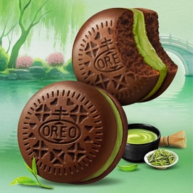 Soft Cloud Cake With Filling, Longjing Matcha Flavor, 12 Pieces 9.31 oz 【Limited Flavor】
