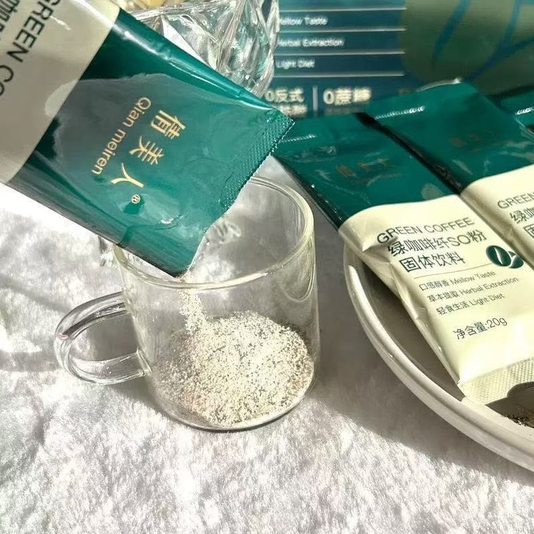 Green Coffee Slim SO Powder【Chlorogenic Acid】【0 Sucrose, 0 Trans Fats】L-Carnitine, Satiety Meal Replacement Black Coffee, Keto Weight Loss, Instant Coffee Powder, White Kidney Bean Extract  200g 3