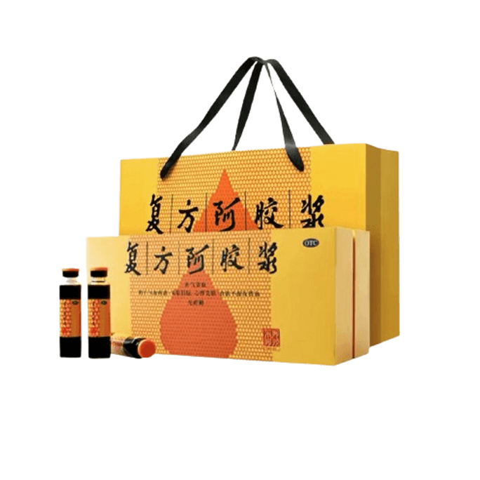 Compound ass hide glue syrup qi and blood tonic oral liquid insomnia anemia blood nourishing gift 24 pieces/box
