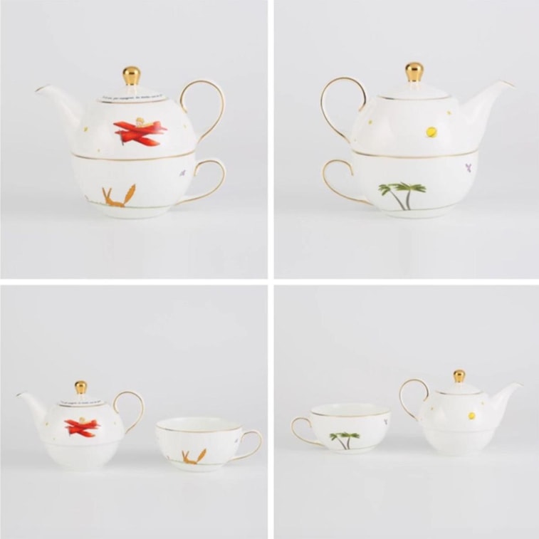 THE BEAST野獸派 小王子夢想家系列 骨瓷茶杯茶壺茶具套裝禮盒 單人茶具 12