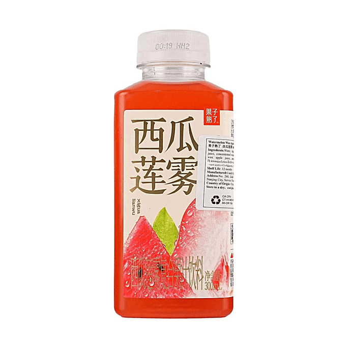 果子熟了 西瓜莲雾复合果汁饮料 300ml【清爽解腻】【果汁含量≥10%】