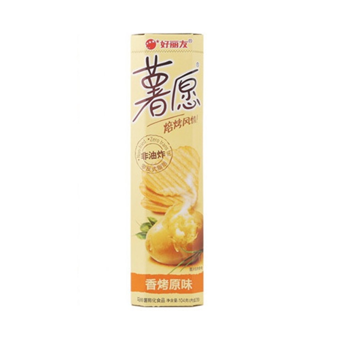大陆版好丽友ORION 非油炸薯愿薯片 香烤原味 104g