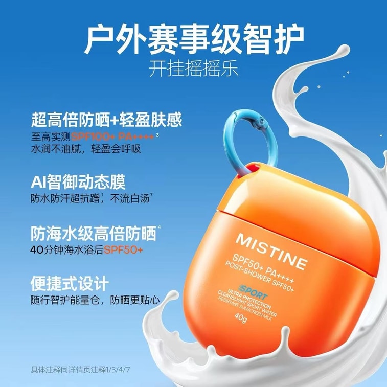 Shake-to-Activate Sunscreen SPF50+ PA++++ 40g | Face & Body Sun Protection | Outdoor & Seawater Resistant | Sensitive Skin Friendly 3