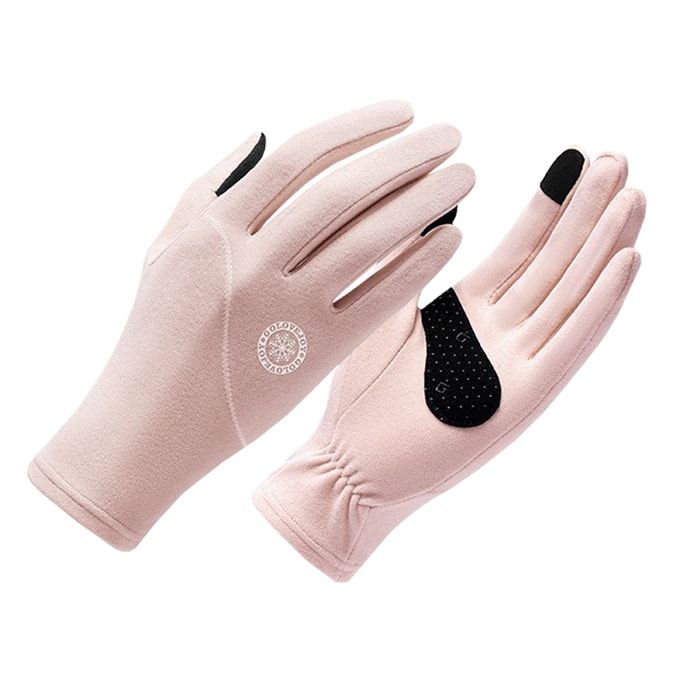 Warm Gloves Thickened Outdoor Riding Sports Touch Screen Gloves PINK 1pc