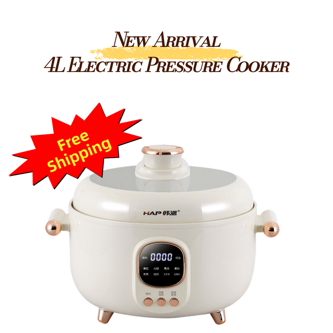 【中国直邮】 韩派 4L 多功能电压力锅 1000W 家用电火锅电饭锅煲汤锅 三格胆+鸳鸯胆 0-70kPa 高压炖煮 10 大菜单 24H预约 1 台