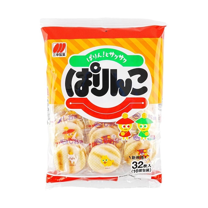 日本SANKO SEIKA三幸製作果 PARINKO 仙貝 米餅 32枚入 101.7g