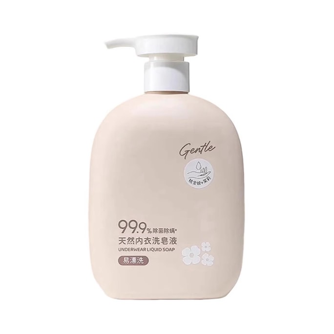 Natural Lingerie Soap Wash Stain Remover for Underwear Bacteria & Mites Remover (Myrtle + Jasmine) 280ml 1 bottle