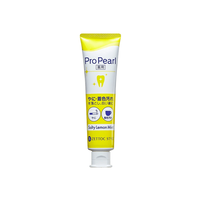 Nippon Pro Pearl Toothpaste, Salty Lemon Mint, 100g