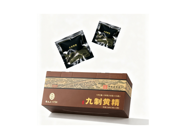 中国直邮】 雷允上九制黄精九蒸九制九晒黄精茶即食滋补150g*1盒- 亚米