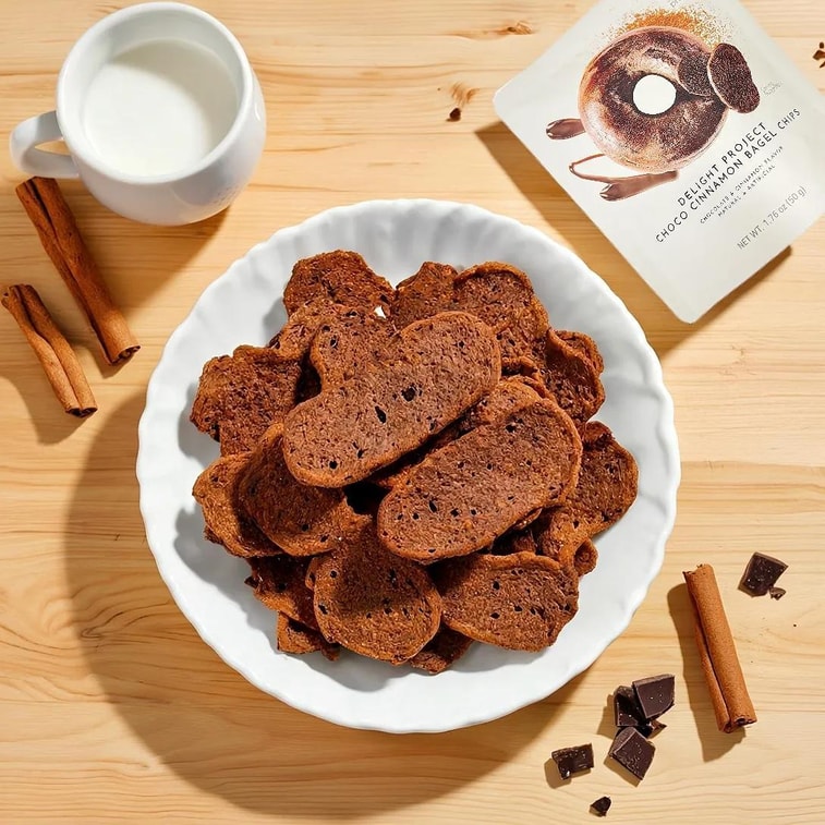 Product Detail - 【Olive Young's #1】Choco Cinnamon Bagel Chips,1.76 oz【Online Exclusive】【 Low Calories】【Olive Young Bagel Chips】 - image0