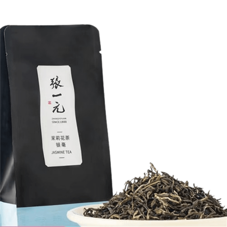 中国直邮】张一元茶叶茉莉花茶茉莉银毫春茶新茶浓香型六次窨制