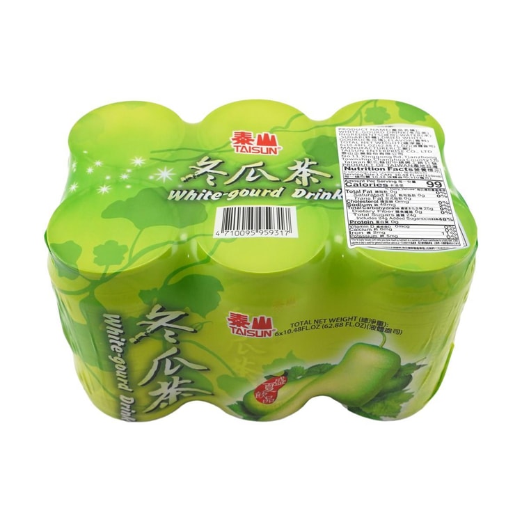 TAISUN 【Value Pack】 White-gourd Drink,10.48 fl oz*6 Cans - Yami.com