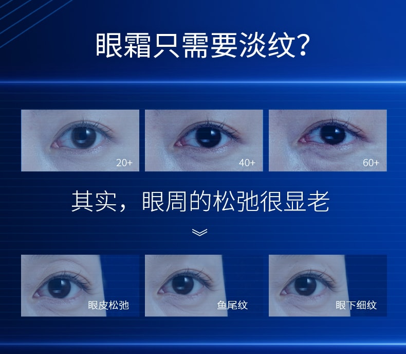 Ensemble pour les yeux Dr. Ling [Anti-rides + Contour des yeux raffermissant] Crème pour les yeux et sérum pour les yeux, soins de la peau, raffermissant, apaisant, hydratant, anti-rides pour le contour des yeux 15ml