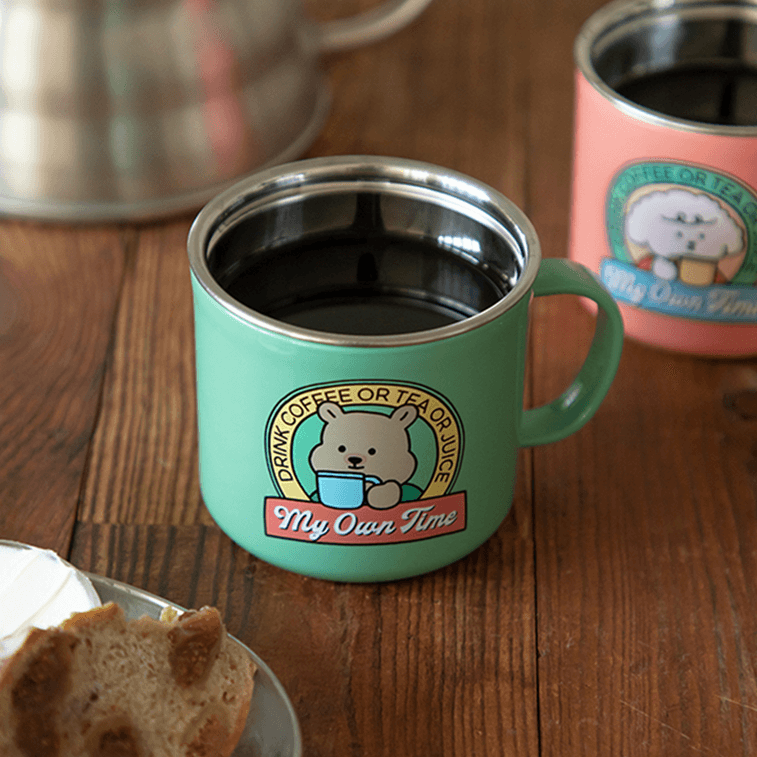 Stainless Mug Cup 2pcs Set My Buddy 300ml 5