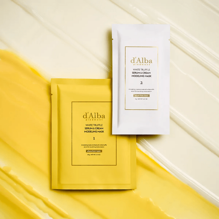 d'Alba ホワイトトリュフ セラム＆クリーム モデリングマスク、栄養