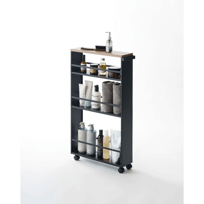 Slim Storage Cart (32 H) - Steel Black