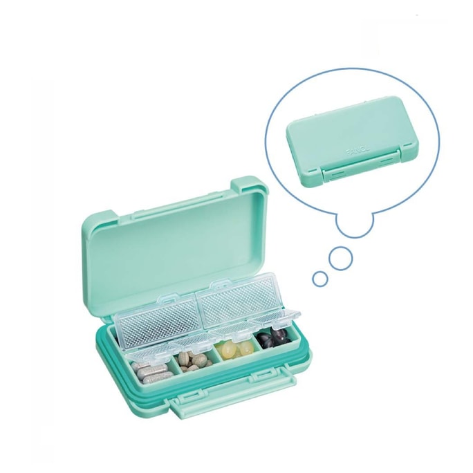 FANCL Multi-functional Portable Pill Box Moisture-proof Portable Sealed Compartmentalized